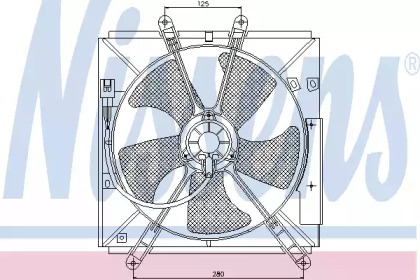 Вентилятор, охлаждение двигателя 85330 NISSENS - фото №1