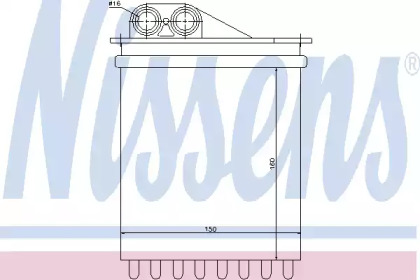 Радиатор отопления 72040 NISSENS - фото №1