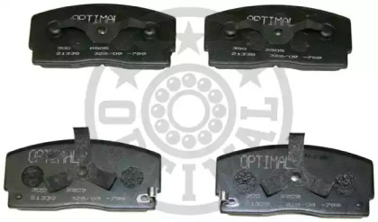 Комплект тормозных колодок, дисковый тормоз 9505 OPTIMAL - фото №1