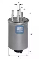 Топливный фильтр 2444500 UFI