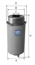 Топливный фильтр 2445600 UFI