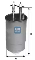 Топливный фильтр 24ONE01 UFI
