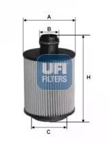 Масляный фильтр 2516000 UFI