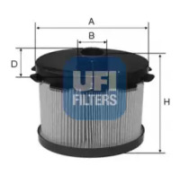 Топливный фильтр 2668800 UFI
