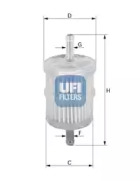 Топливный фильтр 3101000 UFI