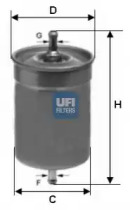 Топливный фильтр 31.500.00 UFI