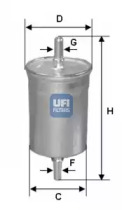 Топливный фильтр 3151500 UFI