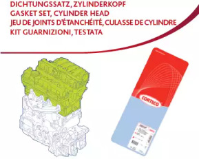 Комплект прокладок из разных материалов 417748P CORTECO