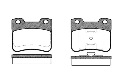 Комплект тормозных колодок, дисковый тормоз 2247.10 ROADHOUSE - фото №1