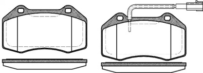 Комплект тормозных колодок, дисковый тормоз 21113.12 ROADHOUSE - фото №1