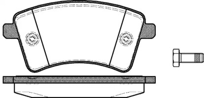 Комплект тормозных колодок, дисковый тормоз 21351.00 ROADHOUSE - фото №1
