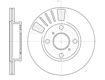 Тормозной диск 6569.10 ROADHOUSE - фото №1
