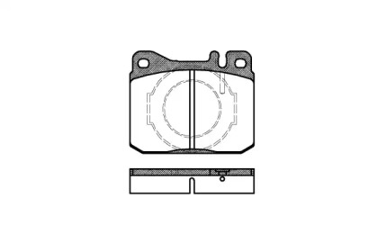 Комплект тормозных колодок, дисковый тормоз 0010.40 REMSA - фото №1