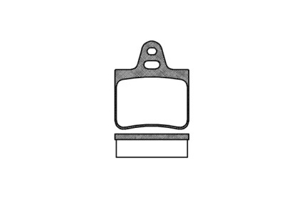 Комплект тормозных колодок, дисковый тормоз 0102.00 REMSA - фото №1