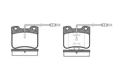 Комплект тормозных колодок, дисковый тормоз 0247.04 REMSA - фото №1