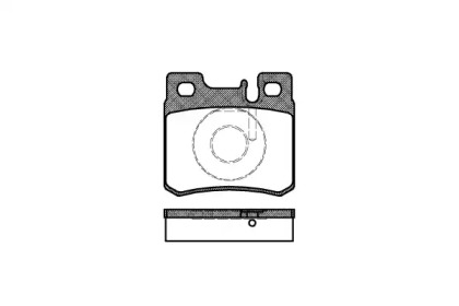Комплект тормозных колодок, дисковый тормоз 0282.20 REMSA - фото №1