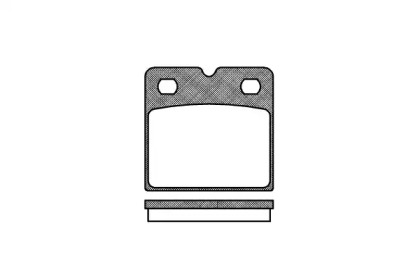 Комплект тормозных колодок, дисковый тормоз 1067.00 REMSA - фото №1