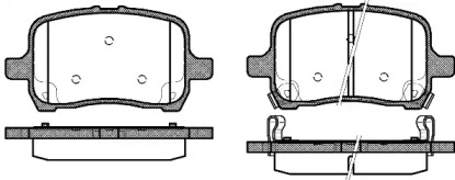 Комплект тормозных колодок, дисковый тормоз 1089.22 REMSA
