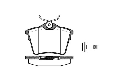 Комплект тормозных колодок, дисковый тормоз 1103.00 REMSA - фото №1