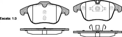 Комплект тормозных колодок, дисковый тормоз 1219.00 REMSA - фото №1