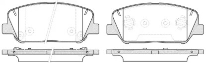 Комплект тормозных колодок, дисковый тормоз 1398.12 REMSA - фото №1