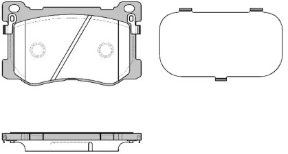 Комплект тормозных колодок, дисковый тормоз 1475.12 REMSA - фото №1