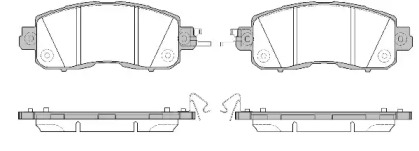 Комплект тормозных колодок, дисковый тормоз 151704 REMSA
