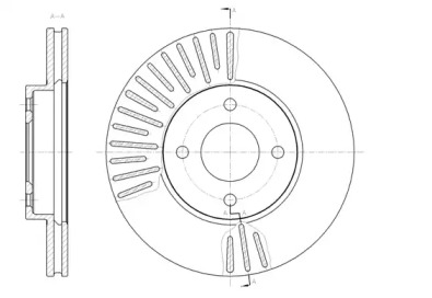 Тормозной диск 61467.10 REMSA - фото №1