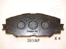 Комплект тормозных колодок, дисковый тормоз PA-269AF JAPANPARTS - фото №1