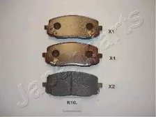 Комплект тормозных колодок, дисковый тормоз PA-K10AF JAPANPARTS - фото №1