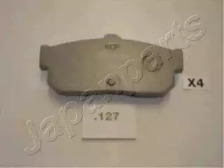 Комплект тормозных колодок, дисковый тормоз PP-127AF JAPANPARTS - фото №1