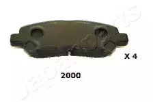 Комплект тормозных колодок, дисковый тормоз PP-2000AF JAPANPARTS - фото №1