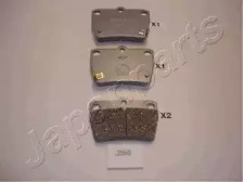 Комплект тормозных колодок, дисковый тормоз PP-256AF JAPANPARTS - фото №1