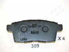 Колодки тормозные дисковые PP-309AF JAPANPARTS