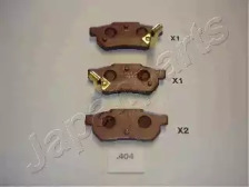 Комплект тормозных колодок, дисковый тормоз PP-404AF JAPANPARTS - фото №1