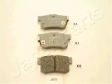 Комплект тормозных колодок, дисковый тормоз PP-405AF JAPANPARTS - фото №1