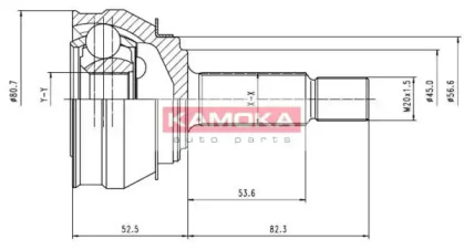 Комплект шарнирный приводного вала 6238 KAMOKA