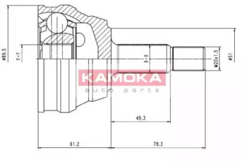 Комплект шарнирный приводного вала 7094 KAMOKA
