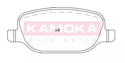 Комплект тормозных колодок, дисковый тормоз JQ101203 KAMOKA
