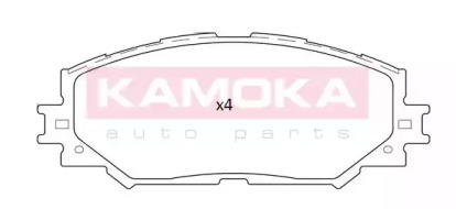 Комплект тормозных колодок, дисковый тормоз JQ101262 KAMOKA - фото №1