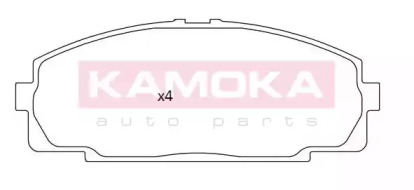 Комплект тормозных колодок, дисковый тормоз JQ101275 KAMOKA - фото №1