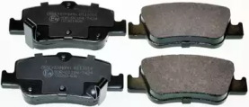 Комплект тормозных колодок, дисковый тормоз B111016 DENCKERMANN