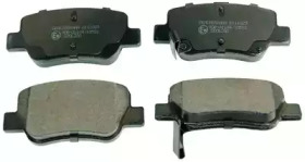 Комплект тормозных колодок, дисковый тормоз B111029 DENCKERMANN