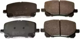 Комплект тормозных колодок, дисковый тормоз B111168 DENCKERMANN