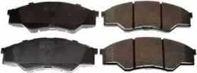 Комплект тормозных колодок, дисковый тормоз B111196 DENCKERMANN