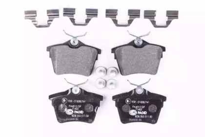 Комплект тормозных колодок, дисковый тормоз 8DB 355 011-501 HELLA - фото №1