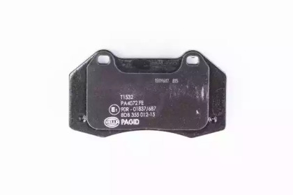 Комплект тормозных колодок, дисковый тормоз 8DB 355 012-151 HELLA - фото №3