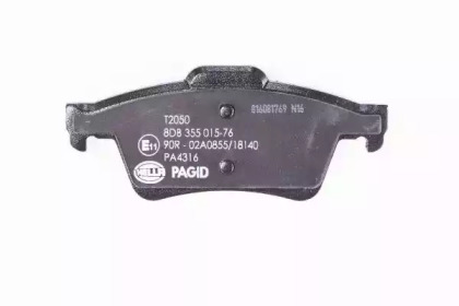 Комплект тормозных колодок, дисковый тормоз 8DB 355 015-761 HELLA - фото №3