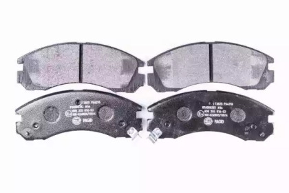Комплект тормозных колодок, дисковый тормоз 8DB 355 016-531 HELLA - фото №1