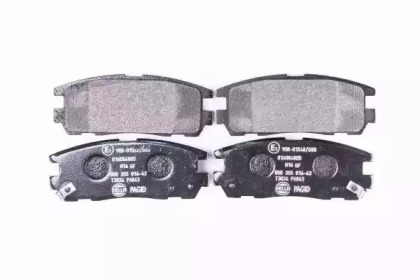 Комплект тормозных колодок, дисковый тормоз 8DB 355 016-621 HELLA - фото №1
